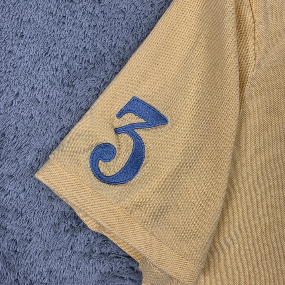 Polo Ralph Lauren Polo Shirt Mens M Yellow Big Pony Classic Fit Short Sleeve 3